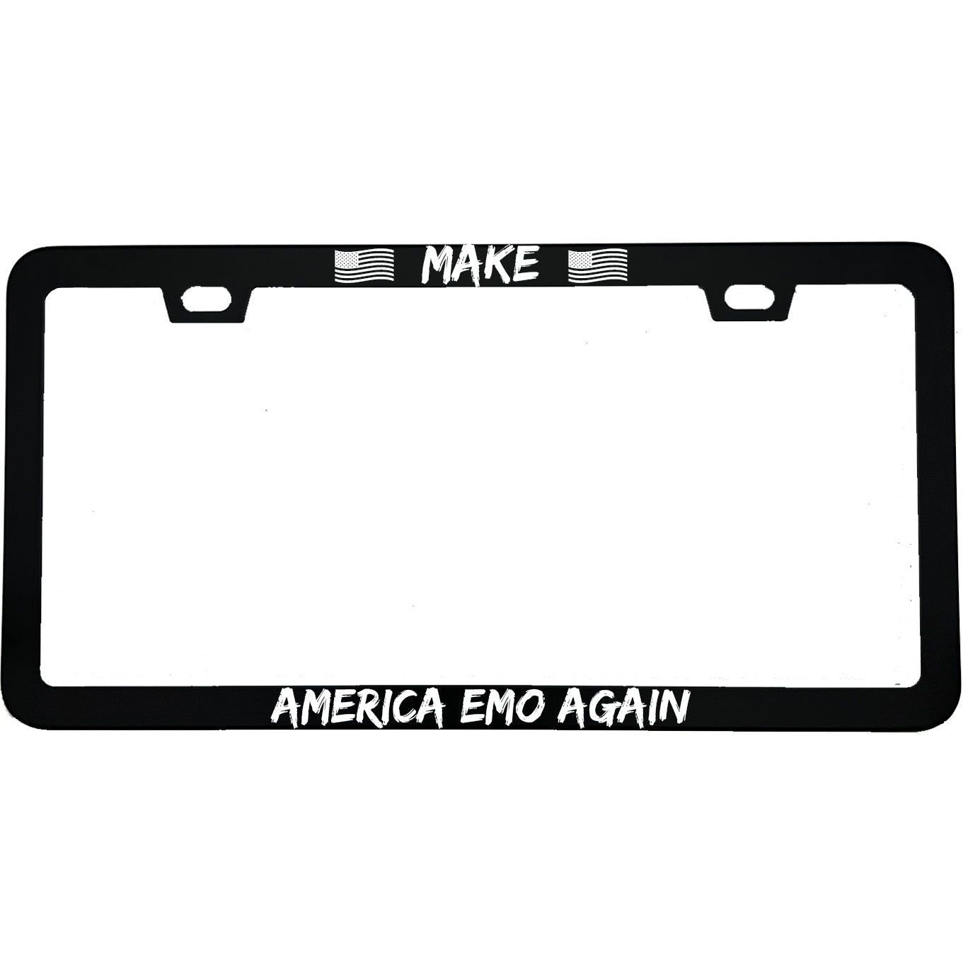 Make America Emo Again License Plate Frame | Funny Aluminum Car Gift | MCMP Customs