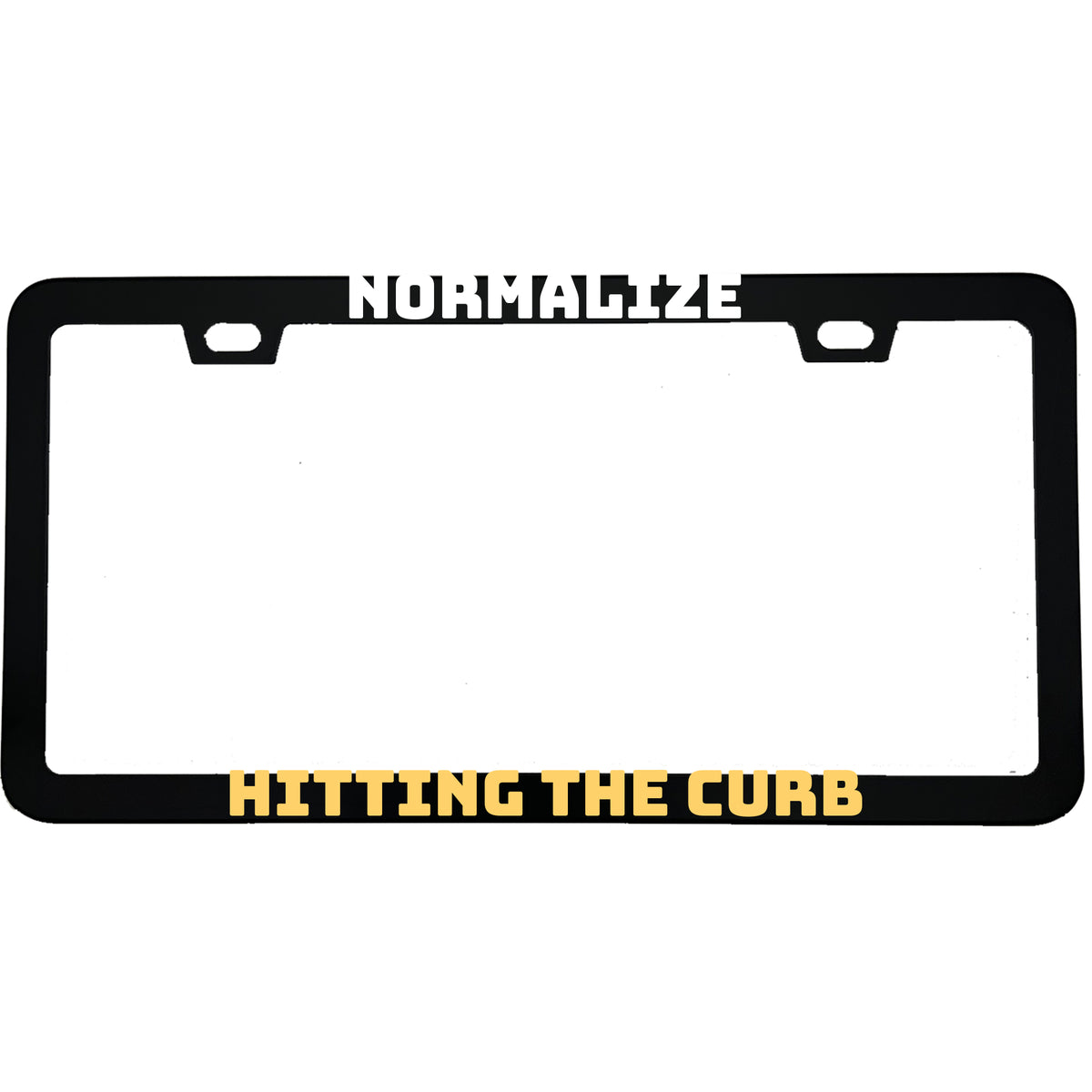 Normalize Hitting the Curb license plate frame - image 1