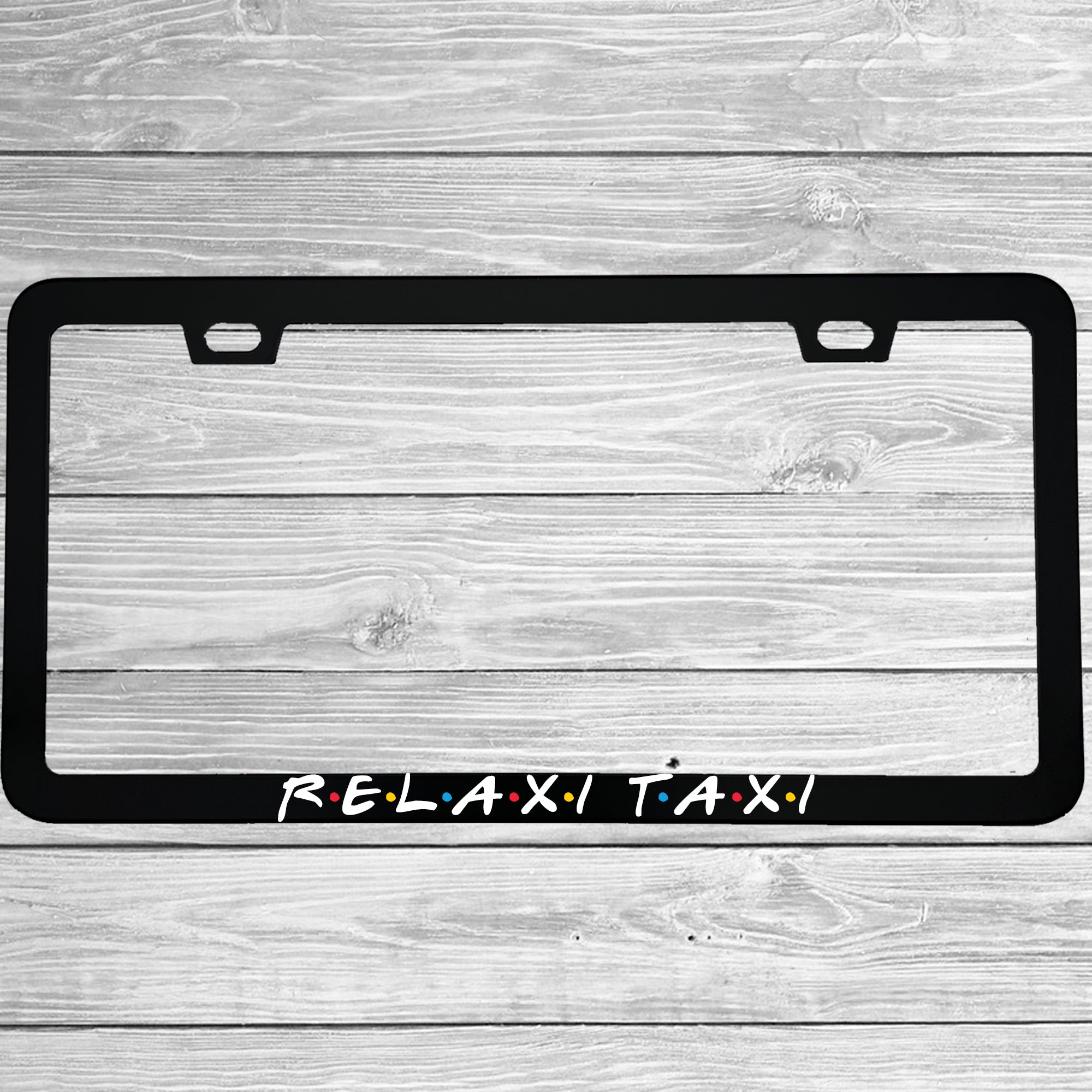 MCMP Customs aluminum license plate frame β features and quality detail infographic