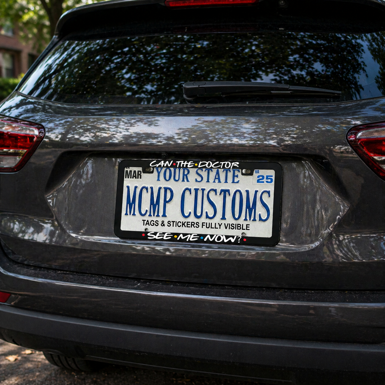 Can The Doctor See Me Now? Nurse Aluminum License Plate Frame