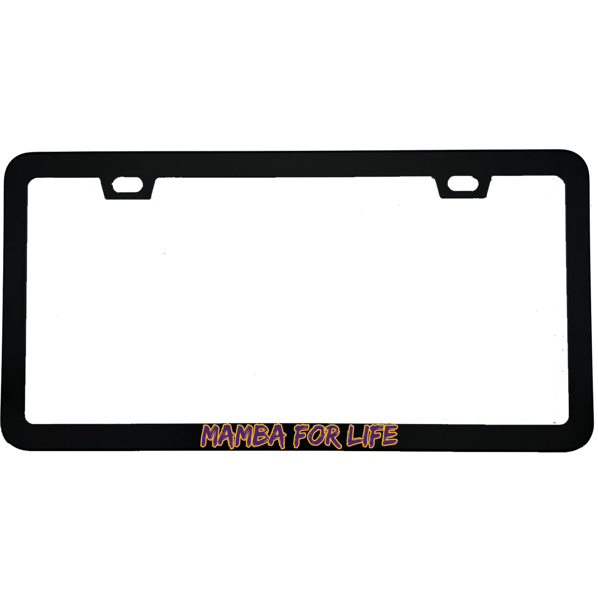 Mamba For Life Superhero Aluminum License Plate Frame