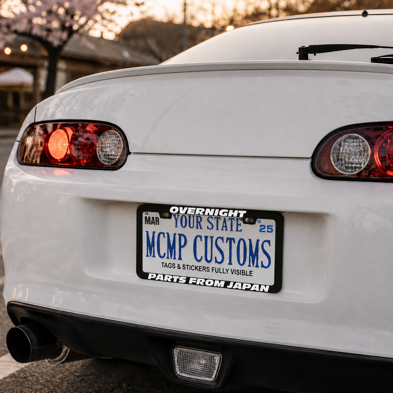 Overnight Parts From Japan Fast and Furious Aluminum License Plate Frame