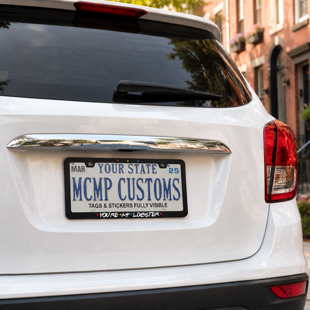 You're My Lobster Friends TV Aluminum License Plate Frame
