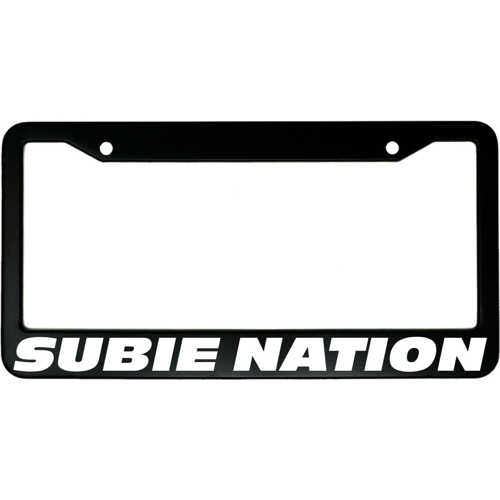 Subaru License Plate Frame WRX Black