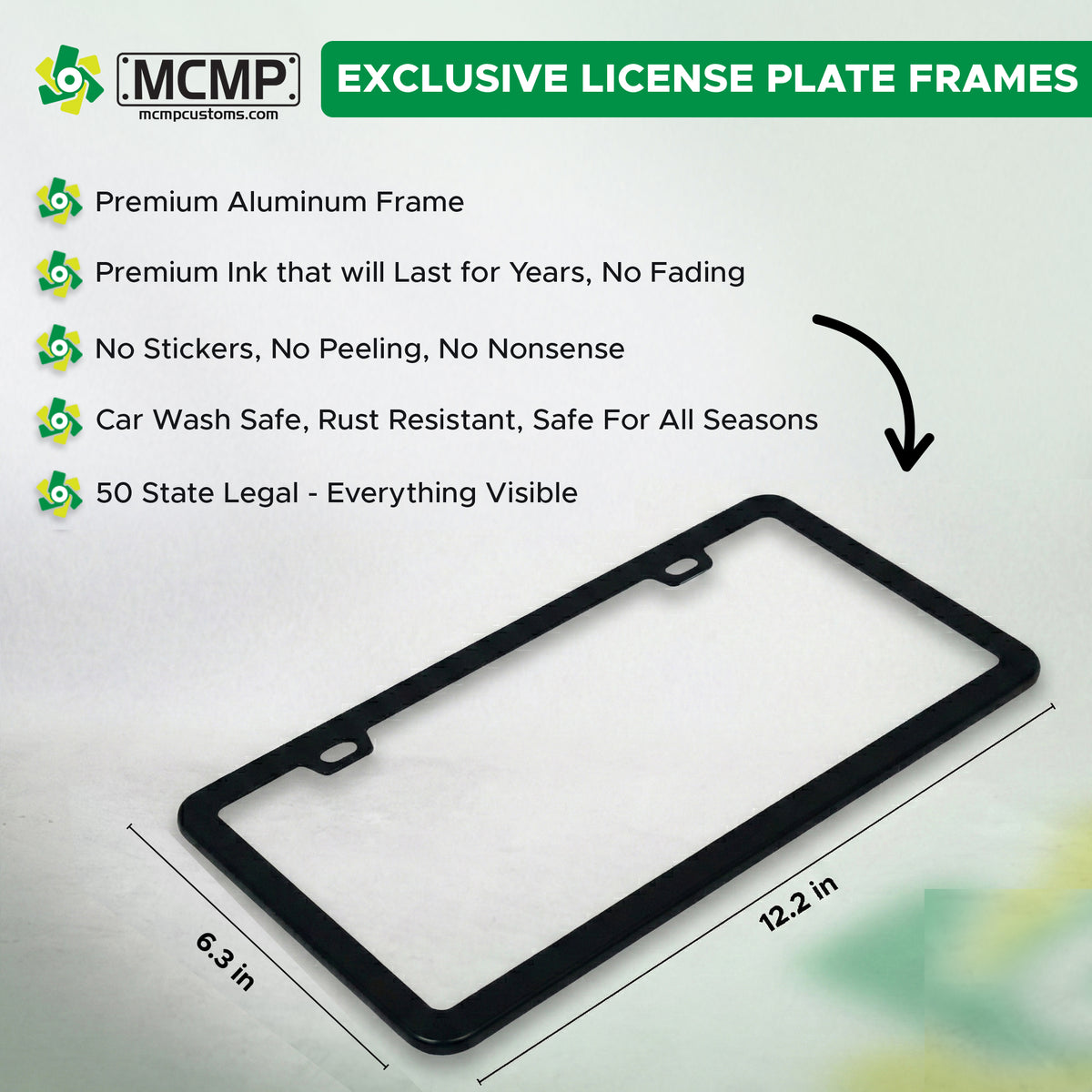 I Am Not Fast License Plate Frame, Funny Slow Driver Car Frame, Cautious Driver Gift