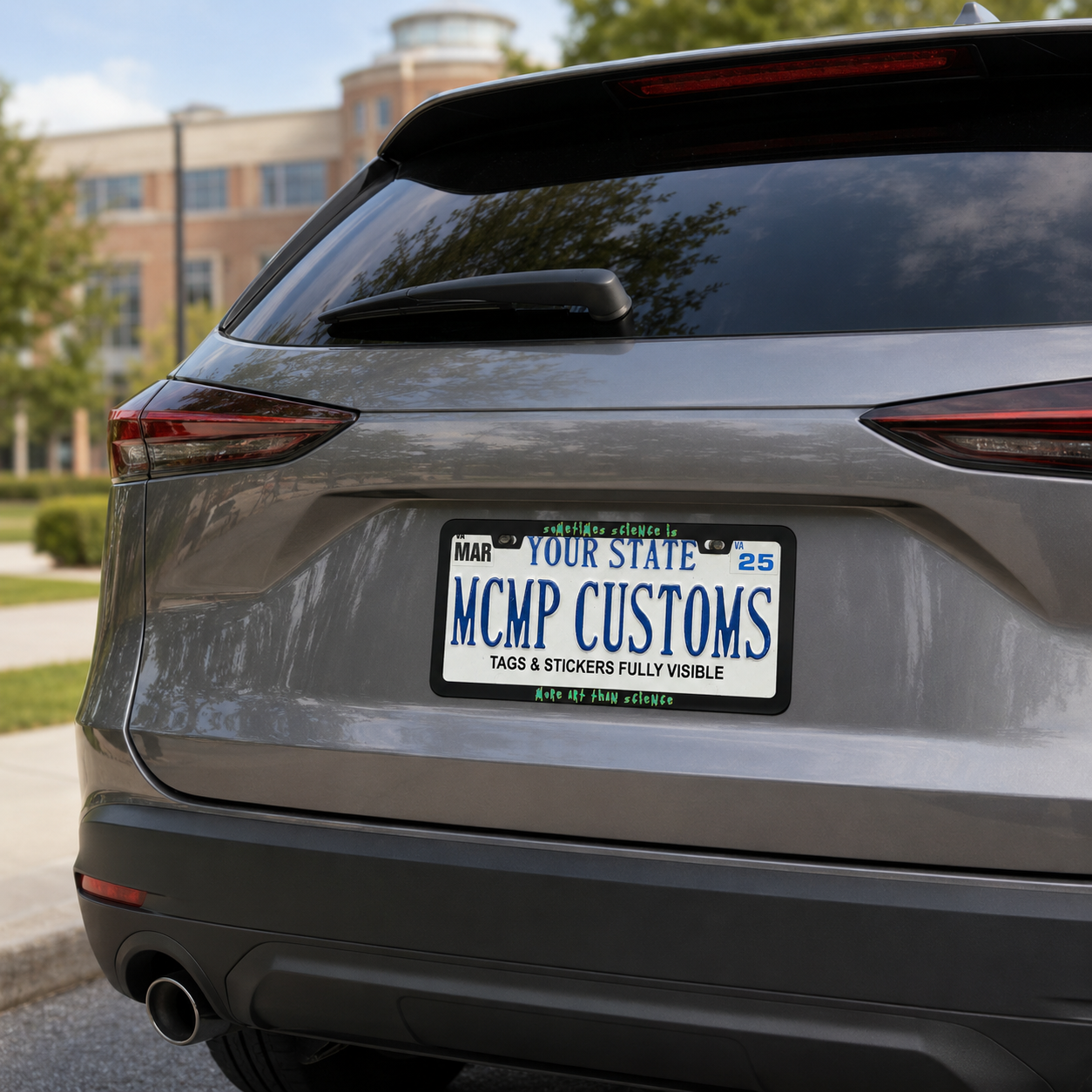 Sometimes Science Is More Art Than Science license plate frame lifestyle photo