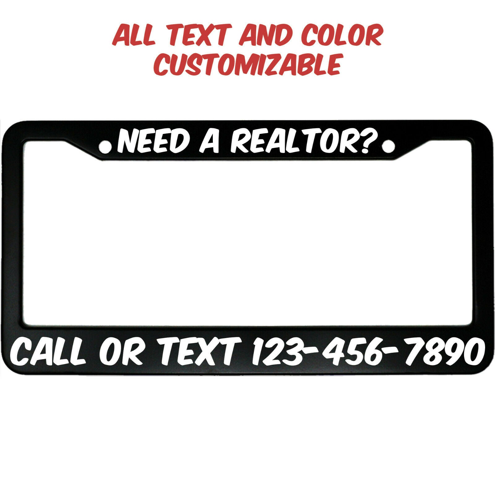 Advertising Auto License Plate Frames