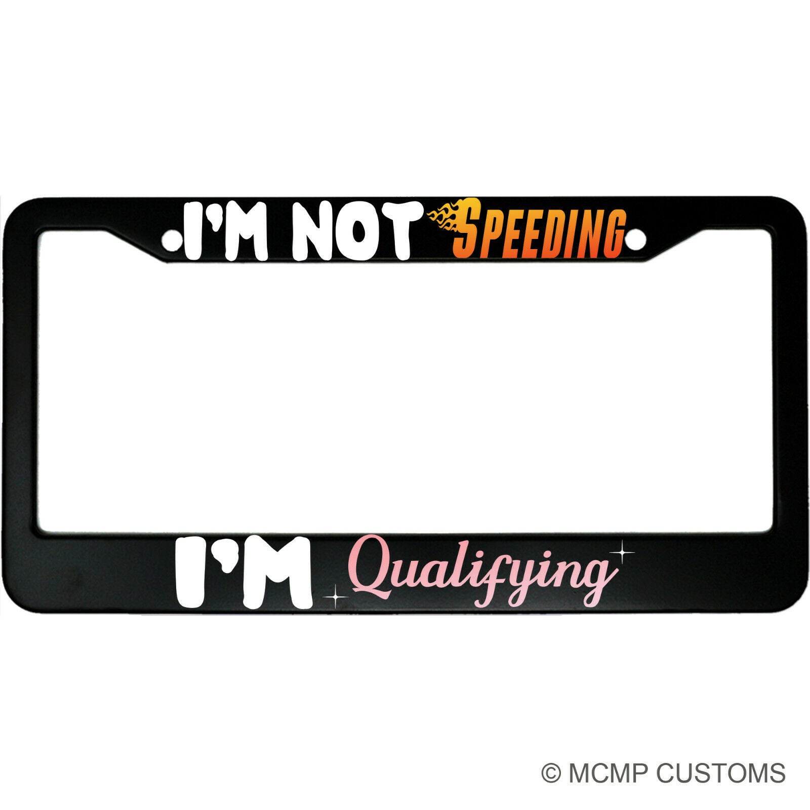 I'm Not Speeding, I'm Qualifying